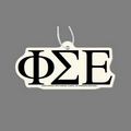Paper Air Freshener W/ Tab - Greek Letters: Phi Sigma Epsilon